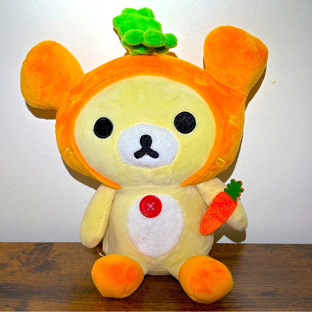 Rare Rilakkuma Korilakkuma in Carrot Costume Plush - Rilakkuma, San-X - Small